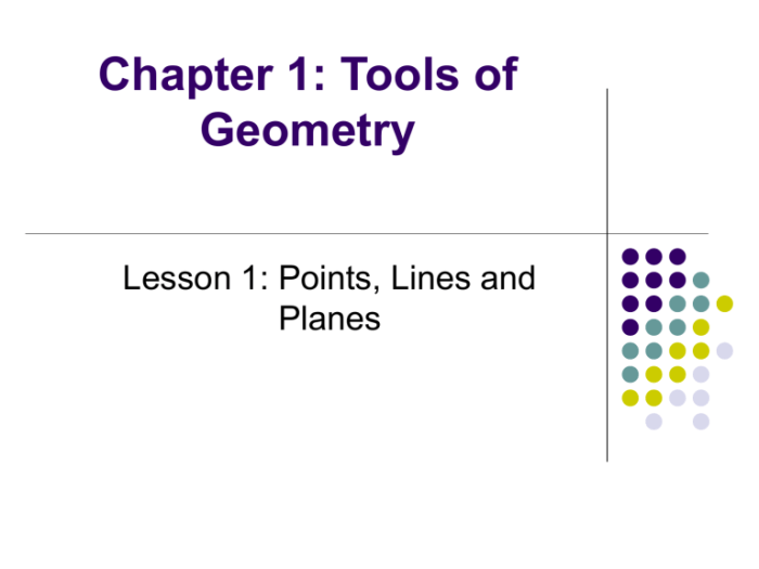 Chapter 1 tools of geometry answer key