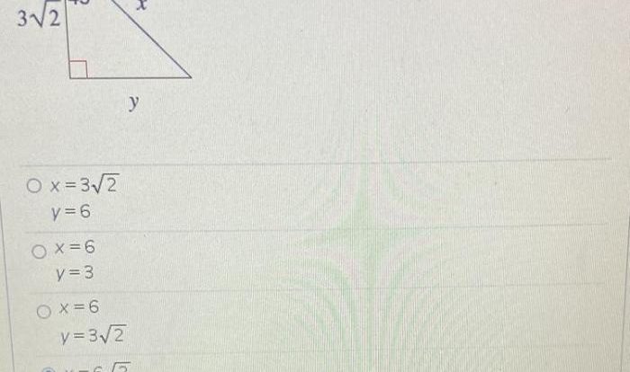 Answers lengths missing side leave find simplest radicals form show examples answer transcribed text squareroot